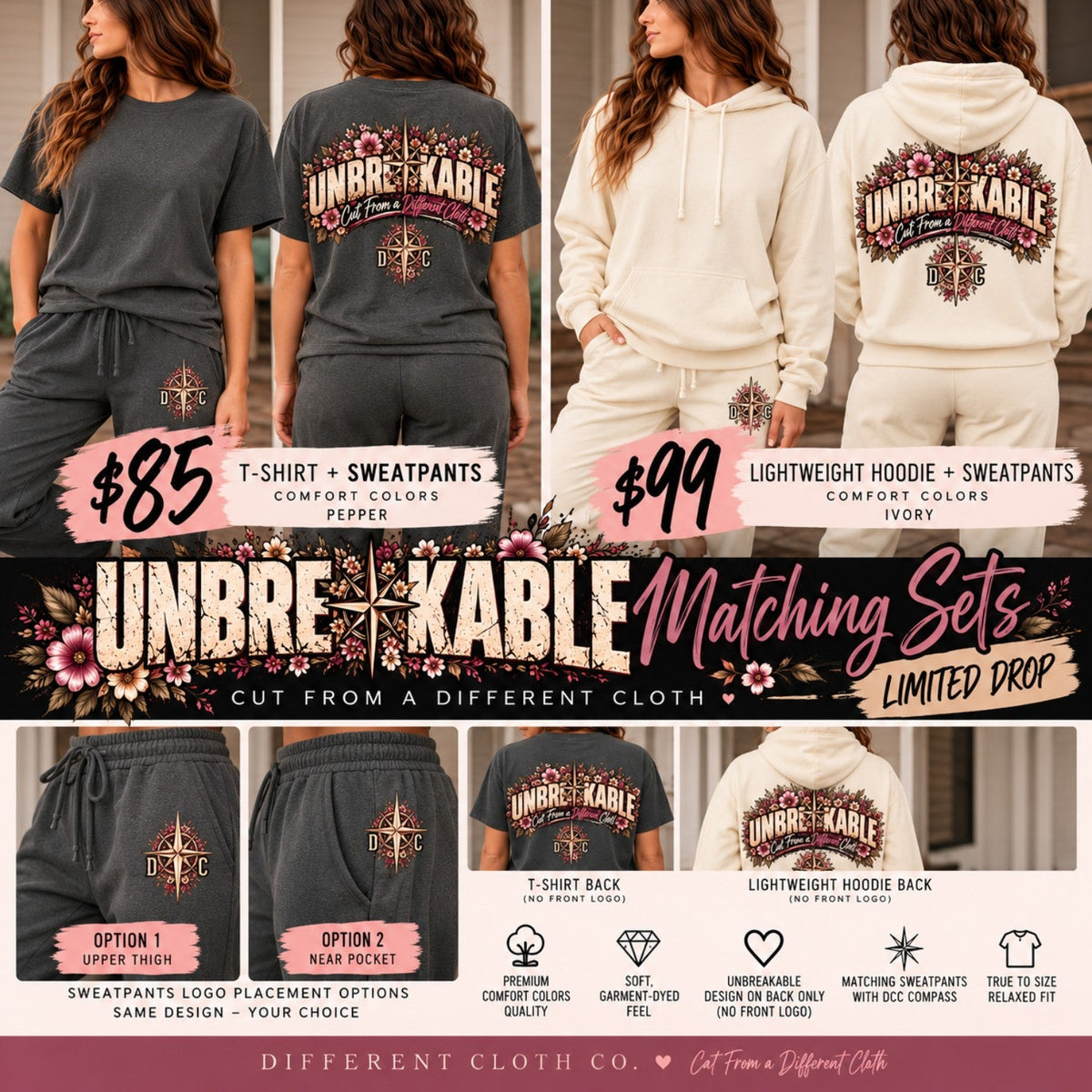 UNBREAKABLE Limited Edition Drop original Facebook matching-set preview