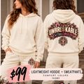 Ivory UNBREAKABLE lightweight hoodie and sweatpants matching set approved front and back preview $99